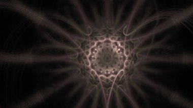 Fantezi kaotik renkli fraktal desen. Soyut Fraktal şekiller. 3D render resimde arka plan veya duvar kağıdı.