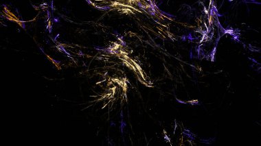 Fantezi kaotik renkli fraktal desen. Soyut Fraktal şekiller. 3D render resimde arka plan veya duvar kağıdı