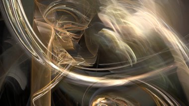 Fantezi kaotik renkli fraktal desen. Soyut Fraktal şekiller. 3D render resimde arka plan veya duvar kağıdı.