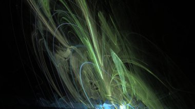 Fantezi kaotik renkli fraktal desen. Soyut Fraktal şekiller. 3D render resimde arka plan veya duvar kağıdı.