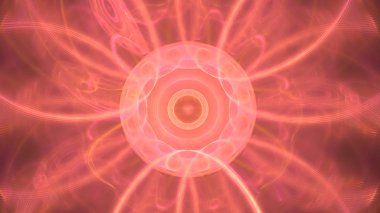 Fantezi kaotik renkli fraktal desen. Soyut Fraktal şekiller. 3D render resimde arka plan veya duvar kağıdı.