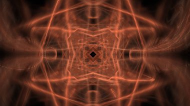 Fantezi kaotik renkli fraktal desen. Soyut Fraktal şekiller. 3D render resimde arka plan veya duvar kağıdı.