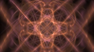 Fantezi kaotik renkli fraktal desen. Soyut Fraktal şekiller. 3D render resimde arka plan veya duvar kağıdı.