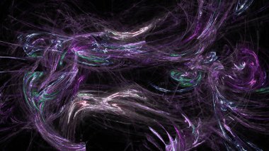 Fantezi kaotik renkli fraktal desen. Soyut Fraktal şekiller. 3D render resimde arka plan veya duvar kağıdı.