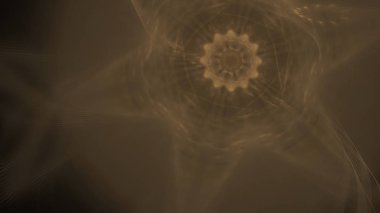 Fantezi kaotik renkli fraktal desen. Soyut Fraktal şekiller. 3D render resimde arka plan veya duvar kağıdı.