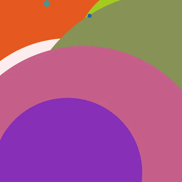 Cercle Géométrique Nouveau Fond Abstrait Motif Multicolore — Photo