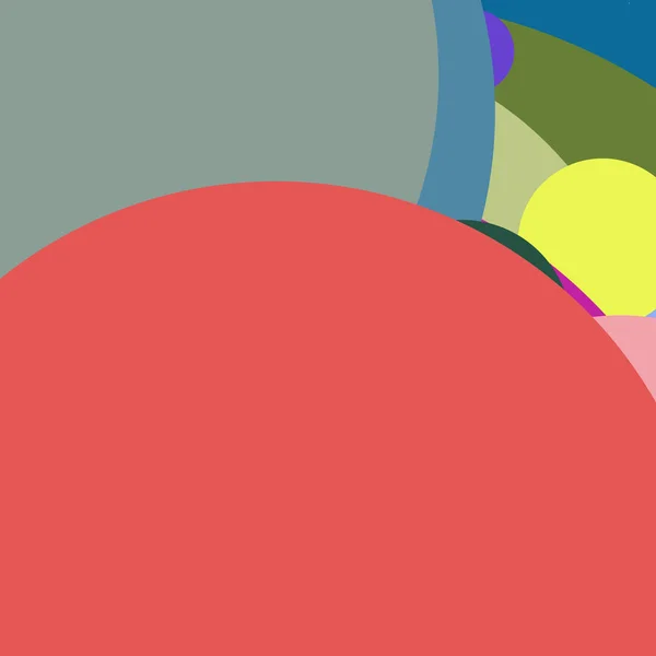 Cerchio Geometrico Bello Astratto Sfondo Multicolore Modello — Foto Stock