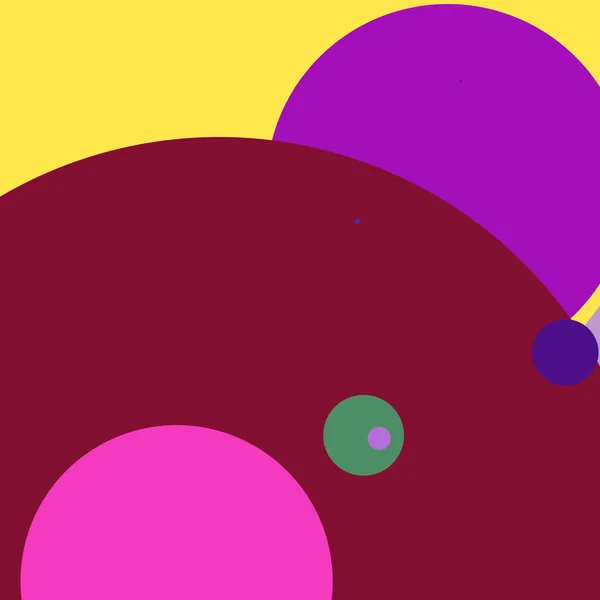 円の幾何学的な素敵な抽象的な背景の多色の柄 — ストック写真