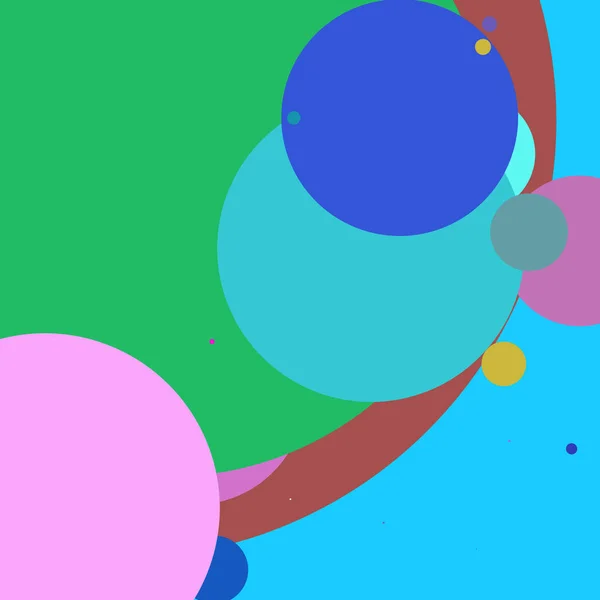 Lingkaran Geometris Besar Abstrak Latar Belakang Multicolored Pola — Stok Foto