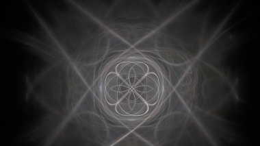 Fantezi kaotik renkli fraktal desen. Soyut Fraktal şekiller. 3D render resimde arka plan veya duvar kağıdı.