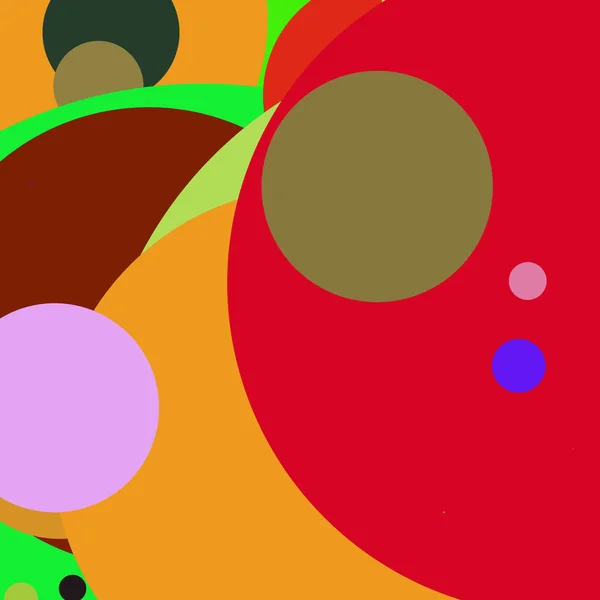 円の幾何学的な美しい抽象的な背景の多色パターン — ストック写真