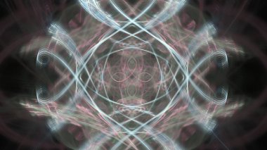 Fantezi kaotik renkli fraktal desen. Soyut Fraktal şekiller. 3D render resimde arka plan veya duvar kağıdı.