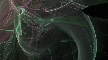 Fantezi kaotik renkli fraktal desen. Soyut Fraktal şekiller. 3D render resimde arka plan veya duvar kağıdı.