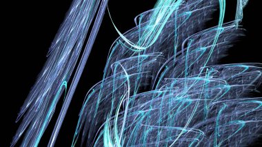 Fantezi kaotik renkli fraktal desen. Soyut Fraktal şekiller. 3D render resimde arka plan veya duvar kağıdı.