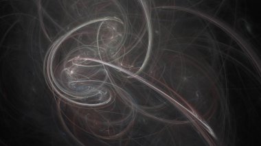 Fantezi kaotik renkli fraktal desen. Soyut Fraktal şekiller. 3D render resimde arka plan veya duvar kağıdı.