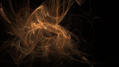 Fantezi kaotik renkli fraktal desen. Soyut Fraktal şekiller. 3D render resimde arka plan veya duvar kağıdı.