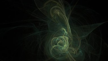 Fantezi kaotik renkli fraktal desen. Soyut Fraktal şekiller. 3D render resimde arka plan veya duvar kağıdı.