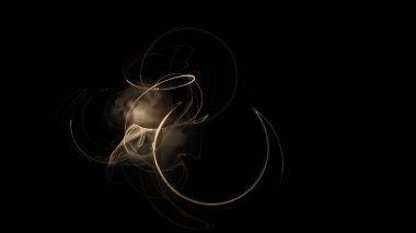 Fantezi kaotik renkli fraktal desen. Soyut Fraktal şekiller. 3D render resimde arka plan veya duvar kağıdı.