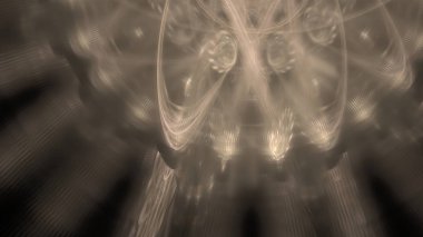 Fantezi kaotik renkli fraktal desen. Soyut Fraktal şekiller. 3D render resimde arka plan veya duvar kağıdı.