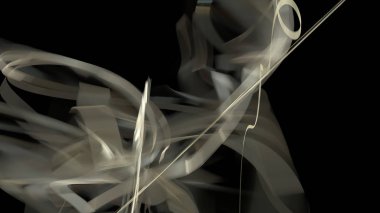 Fantezi kaotik renkli fraktal desen. Soyut Fraktal şekiller. 3D render resimde arka plan veya duvar kağıdı.