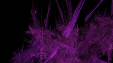 Fantezi kaotik renkli fraktal desen. Soyut Fraktal şekiller. 3D render resimde arka plan veya duvar kağıdı.