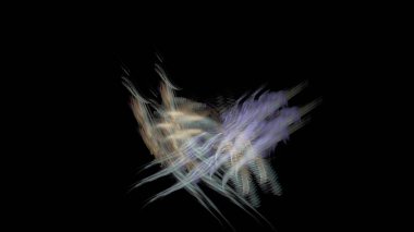 Fantezi kaotik renkli fraktal desen. Soyut Fraktal şekiller. 3D render resimde arka plan veya duvar kağıdı.