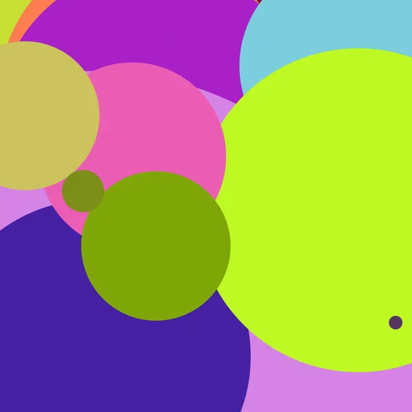 Lingkaran Geometris Latar Belakang Abstrak Baru Multicolored Pola — Stok Foto