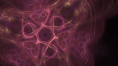 Fantezi kaotik renkli fraktal desen. Soyut Fraktal şekiller. 3D render resimde arka plan veya duvar kağıdı.