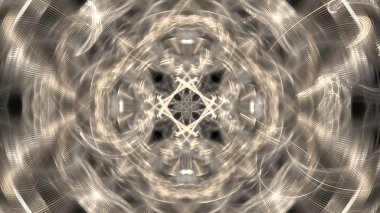 Fantezi kaotik renkli fraktal desen. Soyut Fraktal şekiller. 3D render resimde arka plan veya duvar kağıdı.