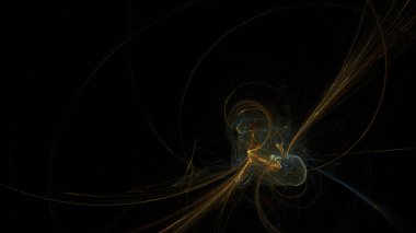 Fantezi kaotik renkli fraktal desen. Soyut Fraktal şekiller. 3D render resimde arka plan veya duvar kağıdı.