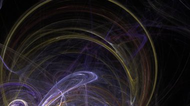 Fantezi kaotik renkli fraktal desen. Soyut Fraktal şekiller. 3D render resimde arka plan veya duvar kağıdı.