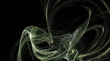 Fantezi kaotik renkli fraktal desen. Soyut Fraktal şekiller. 3D render resimde arka plan veya duvar kağıdı.