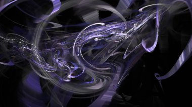 Fantezi kaotik renkli fraktal desen. Soyut Fraktal şekiller. 3D render resimde arka plan veya duvar kağıdı.