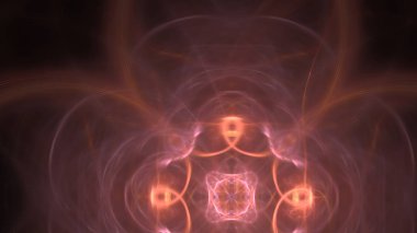 Fantezi kaotik renkli fraktal desen. Soyut Fraktal şekiller. 3D render resimde arka plan veya duvar kağıdı.