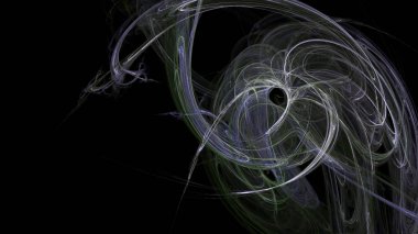 Fantezi kaotik renkli fraktal desen. Soyut Fraktal şekiller. 3D render resimde arka plan veya duvar kağıdı.