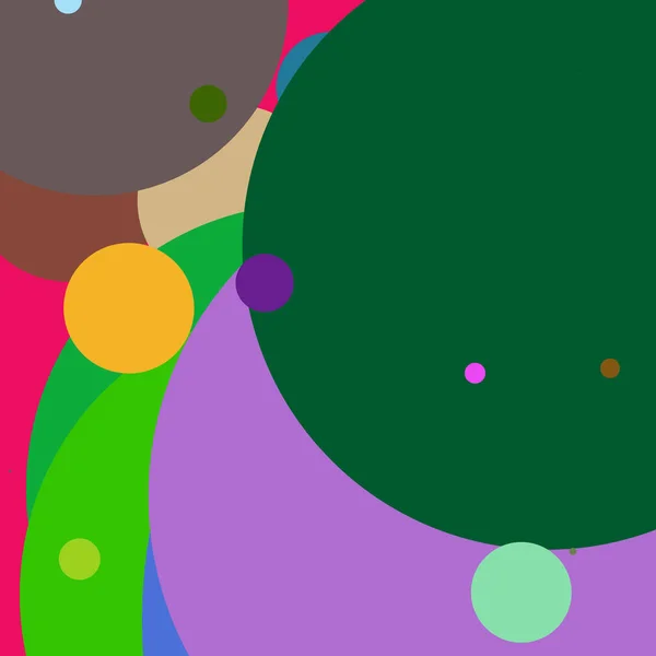 Círculo Geométrico Lindo Abstrato Fundo Multicolor Padrão — Fotografia de Stock