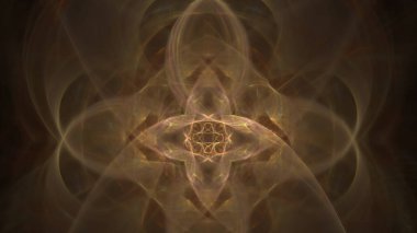 Fantezi kaotik renkli fraktal desen. Soyut Fraktal şekiller. 3D render resimde arka plan veya duvar kağıdı.