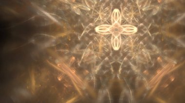 Fantezi kaotik renkli fraktal desen. Soyut Fraktal şekiller. 3D render resimde arka plan veya duvar kağıdı.