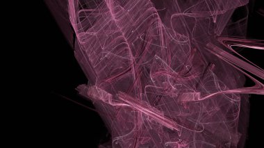 Fantezi kaotik renkli fraktal desen. Soyut Fraktal şekiller. 3D render resimde arka plan veya duvar kağıdı.