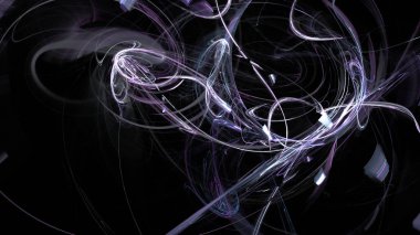 Fantezi kaotik renkli fraktal desen. Soyut Fraktal şekiller. 3D render resimde arka plan veya duvar kağıdı.