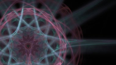 Fantezi kaotik renkli fraktal desen. Soyut Fraktal şekiller. 3D render resimde arka plan veya duvar kağıdı.