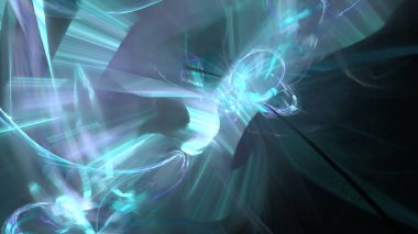 Fantezi kaotik renkli fraktal desen. Soyut Fraktal şekiller. 3D render resimde arka plan veya duvar kağıdı.