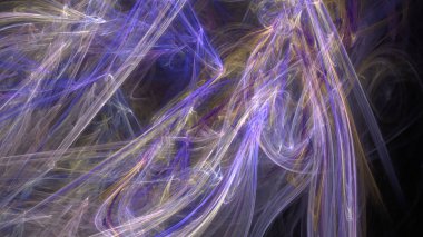 Fantezi kaotik renkli fraktal desen. Soyut Fraktal şekiller. 3D render resimde arka plan veya duvar kağıdı.