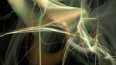 Fantezi kaotik renkli fraktal desen. Soyut Fraktal şekiller. 3D render resimde arka plan veya duvar kağıdı.