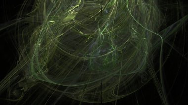 Fantezi kaotik renkli fraktal desen. Soyut Fraktal şekiller. 3D render resimde arka plan veya duvar kağıdı.