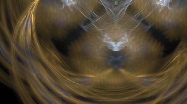 Fantezi kaotik renkli fraktal desen. Soyut Fraktal şekiller. 3D render resimde arka plan veya duvar kağıdı.