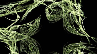 Fantezi kaotik renkli fraktal desen. Soyut Fraktal şekiller. 3D render resimde arka plan veya duvar kağıdı.