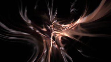 Fantezi kaotik renkli fraktal desen. Soyut Fraktal şekiller. 3D render resimde arka plan veya duvar kağıdı.