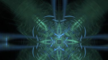 Fantezi kaotik renkli fraktal desen. Soyut Fraktal şekiller. 3D render resimde arka plan veya duvar kağıdı.