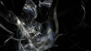 Fantezi kaotik renkli fraktal desen. Soyut Fraktal şekiller. 3D render resimde arka plan veya duvar kağıdı.